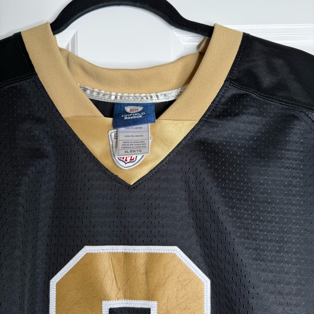 Vintage New Orleans Saints Drew Brees, Black and Gold NFL Jersey - Picture 2 of 6